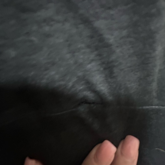 All Saints Sheer Black/Gray Elke V-Neck Slit Maxi Dress Size Large - Picture 5 of 6